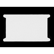 Paper Tag for winding ribbons 12.5x22.5 cm (package 50 pc.) - white