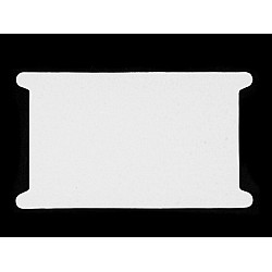 Paper Tag for winding ribbons 12.5x22.5 cm (package 50 pc.) - white