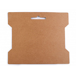 Paper Card Packaging Bobbin Spool 14x16.3 cm (package 100 pc.) - natural brown