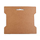 Paper Card Packaging Bobbin Spool 14x16.3 cm (package 100 pc.) - natural brown