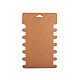 Paper Card Packaging Bobbin Spool 8.6x14.4 cm (package 100 pc.) - natural brown