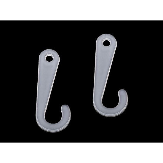 Plastic Display J Hook (package 50 pc.) - Transparent