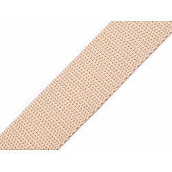 Polypropylene webbing width 30 mm, lightbeige, 5 m