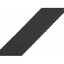 Polypropylene webbing width 30 mm, dark grey, 5 m