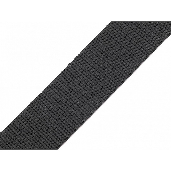 Polypropylene webbing width 30 mm, dark grey, 5 m