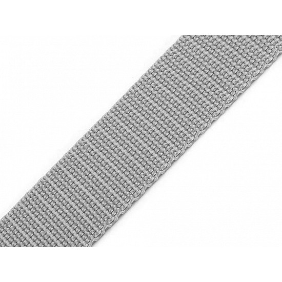 Polypropylene webbing width 30 mm, dove grey, 5 m