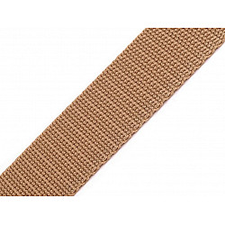 Polypropylene webbing width 30 mm, natural brown, 5 m