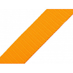 Polypropylene webbing width 30 mm, orange-yellow, 5 m