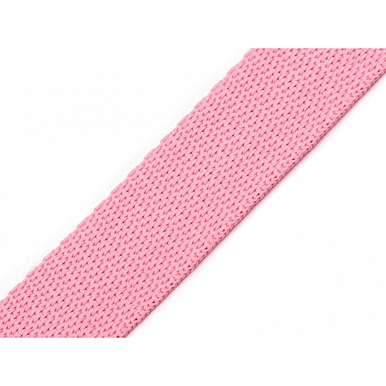 Polypropylene webbing width 30 mm, light pink, 5 m