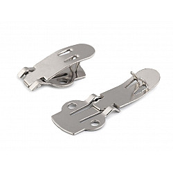 Metal Clip for Adornment, nickel, 2 pc.