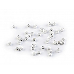 Round Crimp Beads Ø2 mm, silver, 1 g