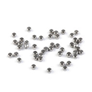 Round Crimp Beads Ø2 mm, platinum, 1 g