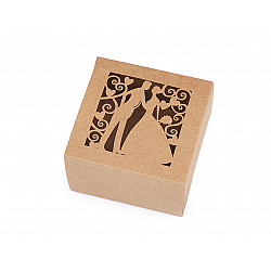 Wedding Paper Box / Favor Box - Natural (package 10 pc.) - natural