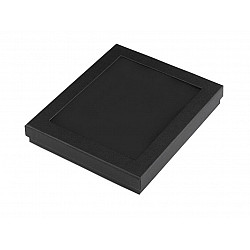 Jewellery Paper Box with transparent lid 3x16x19 cm padded black