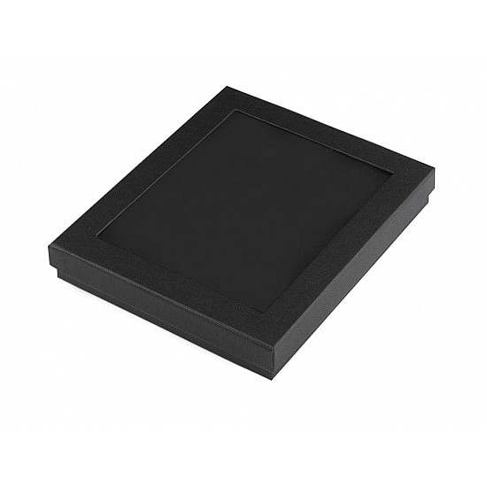 Jewellery Paper Box with transparent lid 3x16x19 cm padded black