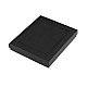 Jewellery Paper Box with transparent lid 3x16x19 cm padded black