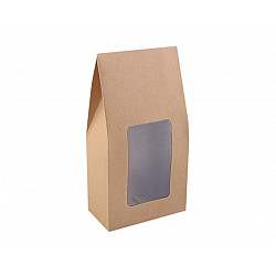 Paper Bag Natural with See-through Window (package 10 pc.)