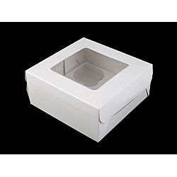 Paper Box with window (package 10 pc.) - white