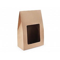 Paper Bag Natural with window (package 10 pc.)