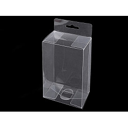 Clear Packaging Box with Hang Hole (package 10 pc.)