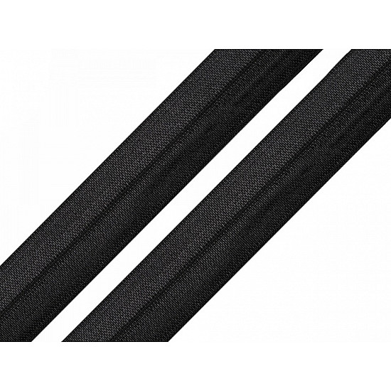 Elastic bias, lățime 20 mm (card 25 m) - black