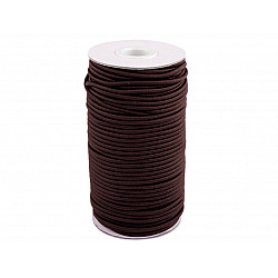 Round Elastic Cord Ø3 mm - brown