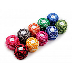 Cotton Yarn Ombré 10 g, mix, 10 pc.