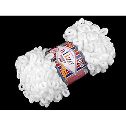 Knitting Yarn Alize Puffy Fine 100 g, white