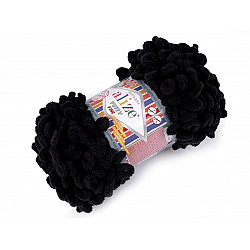 Knitting Yarn Alize Puffy Fine 100 g, black