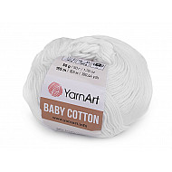 Knitting Yarn Baby Cotton 50 g - white