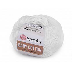 Knitting Yarn Baby Cotton 50 g - white