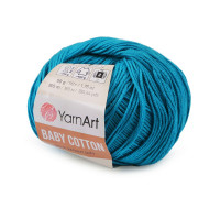 Knitting Yarn Baby Cotton 50 g - azure blue