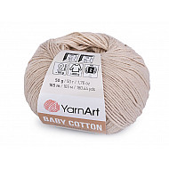 Knitting Yarn Baby Cotton 50 g - lightbeige