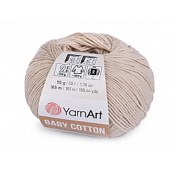 Knitting Yarn Baby Cotton 50 g - lightbeige