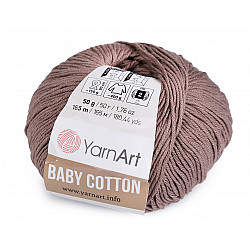 Knitting Yarn Baby Cotton 50 g - darkbeige