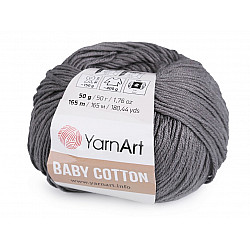 Knitting Yarn Baby Cotton 50 g - grey