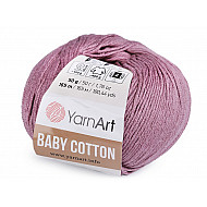 Knitting Yarn Baby Cotton 50 g - old violet