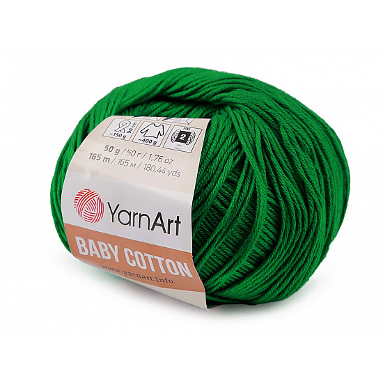 Knitting Yarn Baby Cotton 50 g - pastel green