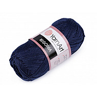 Cotton Knitting Yarn Begonia 50 g - blue dark