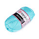 Cotton Knitting Yarn Begonia 50 g - blue turquise