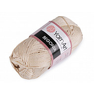 Cotton Knitting Yarn Begonia 50 g - ecru