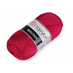 Cotton Knitting Yarn Begonia 50 g - fuchsia dark