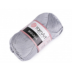 Cotton Knitting Yarn Begonia 50 g - dove grey