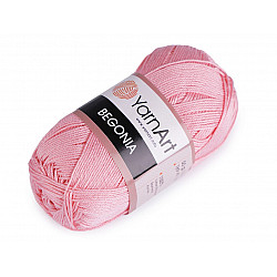 Cotton Knitting Yarn Begonia 50 g - light pink