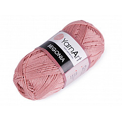 Cotton Knitting Yarn Begonia 50 g - vintage pink