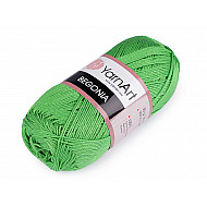 Cotton Knitting Yarn Begonia 50 g - pastel green