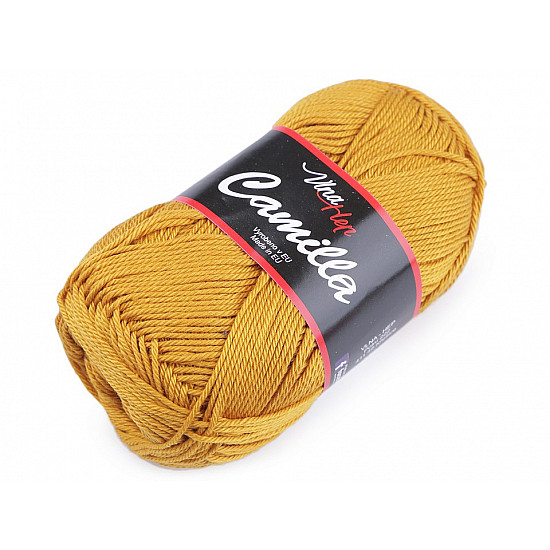 Knitting Yarn Camilla 50 g - mustard