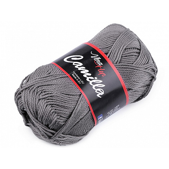 Knitting Yarn Camilla 50 g - gray - dark