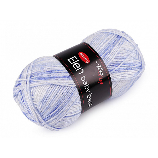 Knitting Yarn Elen Baby Batik 100 g - blue light