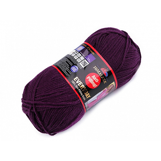 Knitting Yarn Everyday 100 g - purple plum